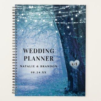 Small Evermore | Enchanted Forest Blue Wedding Plans Planner Front View