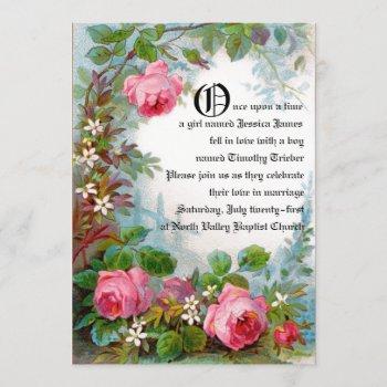 Small Fairytale Wedding Announcement Front View