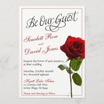 fairytale wedding invitation
