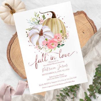 fall in love budget bridal shower invitation