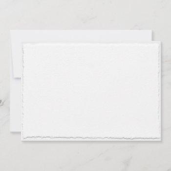 Small Faux Torn Deckle Edge Wedding  Template Front View