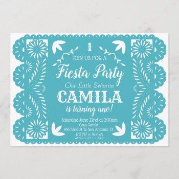 Small Fiesta Birthday Party  Papel Picado Front View