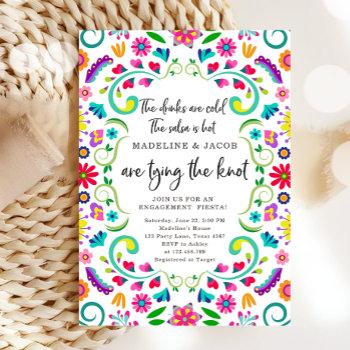fiesta couples floral fiesta mexican bridal shower invitation