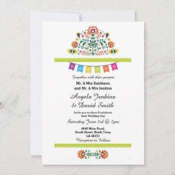 Small Fiesta Mexican Wedding Party Colorful Front View