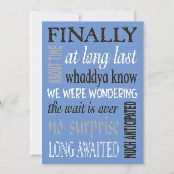 finally married your background wedding invitation