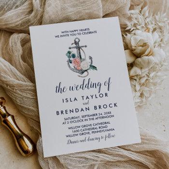 floral anchor | summer the wedding of invitation