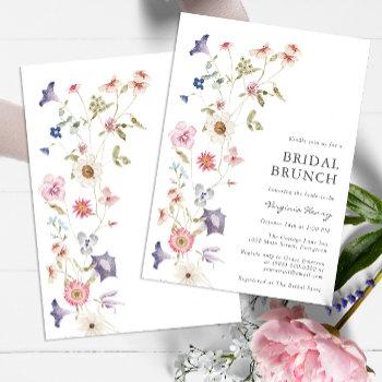 floral bridal brunch invitation