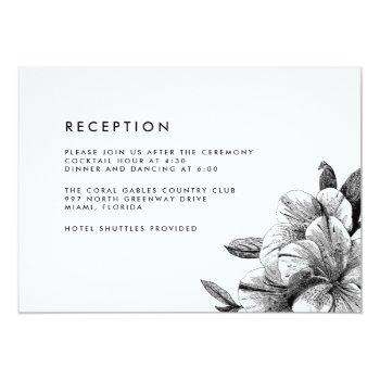 Small Floral Kraft Wedding Reception Front View