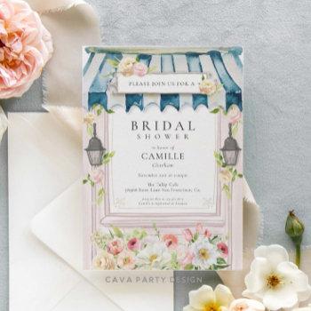 flower garden bridal shower invitation