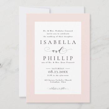 Small Formal Blush Pink Wedding Front View