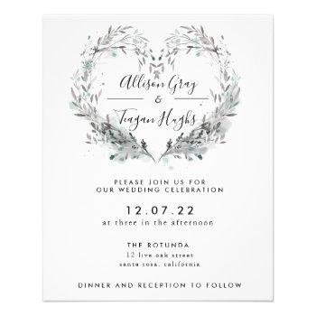 Small Frost Wedding  | Budget Flyer Front View