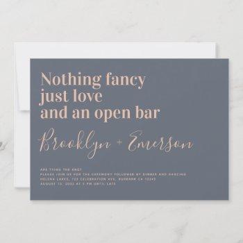 funny typography wedding invitation