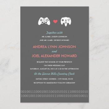 Small Gamer Controller Love Wedding Front View