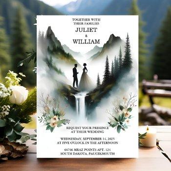Small Get River Rain Cloud Nature Smoky Mountain Wedding Front View
