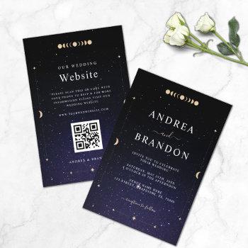 Small Gold Celestial Universe Moon All In One Wedding Front View