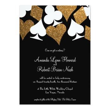 Small Gold On Black Las Vegas Wedding Front View