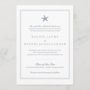 graceful starfish | wedding invitation