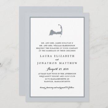 Small Grey Cape Cod Map | Wedding Front View