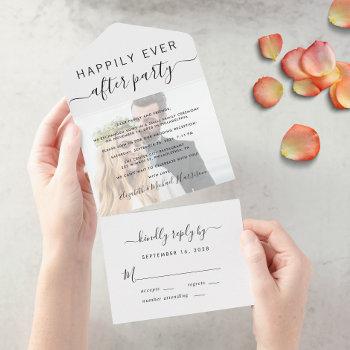 Small Happily Ever After Photo Wedding Reception All In One Front View
