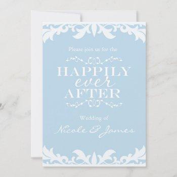 happily ever after storybook wedding invitation