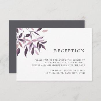 Small Harvest Blush | Watercolor Foliage Reception Front View