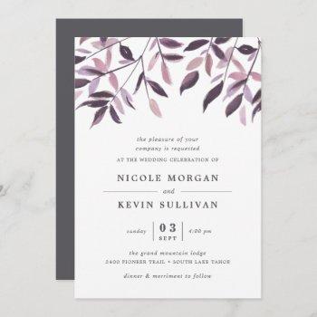 Small Harvest Blush | Watercolor Wedding Front View