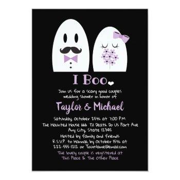 Small I Boo Halloween Couples Wedding Shower Front View