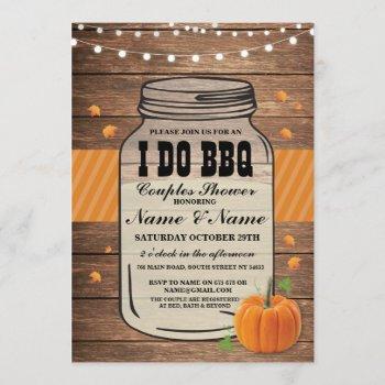 Small I Do Bbq Couples Shower Fall Autumn Engagement Front View