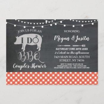Small I Do Bbq Couple's Shower Invite Engagement Party Front View