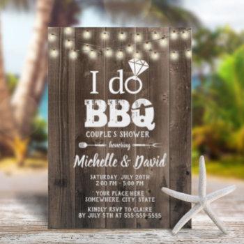 Small I Do Bbq Couples Shower Rustic Barn Wood Front View