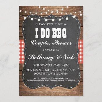 i do bbq engagement couples showers rustic invite