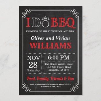 Small I Do Bbq  Chalkboard Wedding Engagment Front View