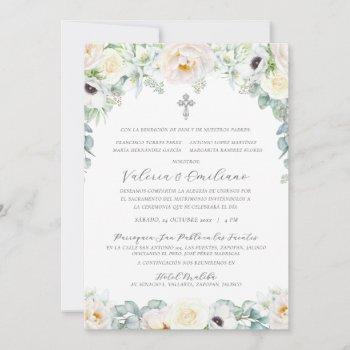invitación de boda catolica formal spanish wedding invitation