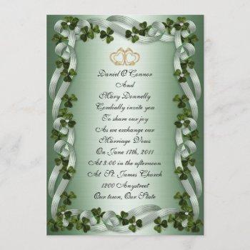 irish wedding invitations elegant