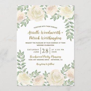 Small Ivory Blush Champagne Floral Wedding Front View