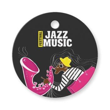 jazz music festival add logo favor tags