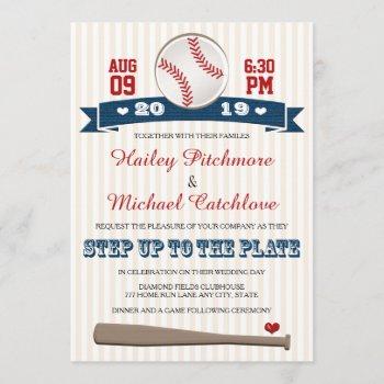 jersey baseball themed wedding invitations