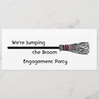 Small Jumping The Broom Engagement Front View