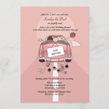 just married post wedding brunch invitation