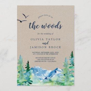 Small Kraft Join Us In The Woods Destination Wedding Front View