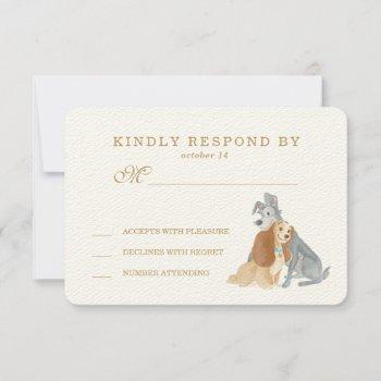 Small Lady And The Tramp Wedding Rsvp Front View