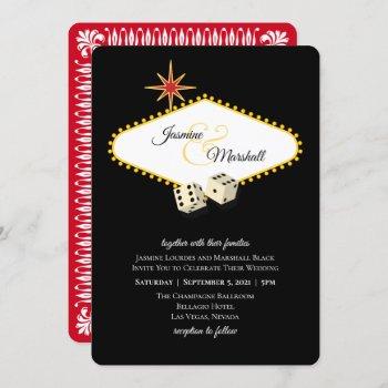Small Las Vegas Marquee Wedding In Black 2 Front View