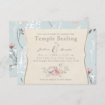 lds temple sealing card | vintage bicycle love