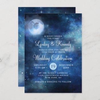 Small Lunar Sky Full Moon Night Under The Stars Wedding Front View