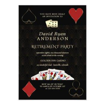 Small Luxury Casino Vegas Poker Retirement Party Front View