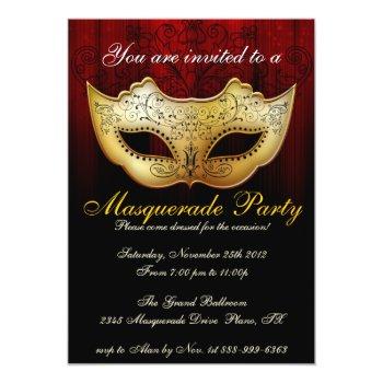 Small Masquerade Party Celebration Fancy Front View