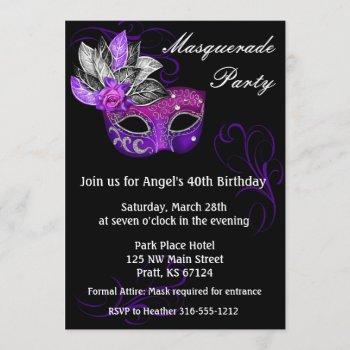 masquerade party invitation