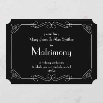matrimony invitation