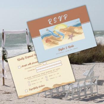 Small Message In A Bottle Wedding Rsvp Front View