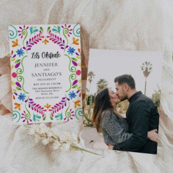 mexican fiesta let's celebrate engagement party  i invitation